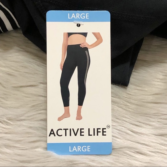 Active Life Pants & Jumpsuits Active Life Activewear Side Striped